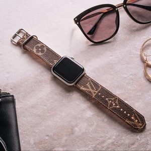 Authentic Apple Watch Band - LV -Handmade
